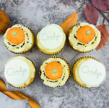 Load image into Gallery viewer, Halloween Half Branded Logo Cupcakes