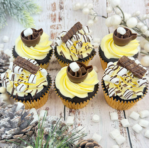 Ho Ho Cocoa Cupcakes