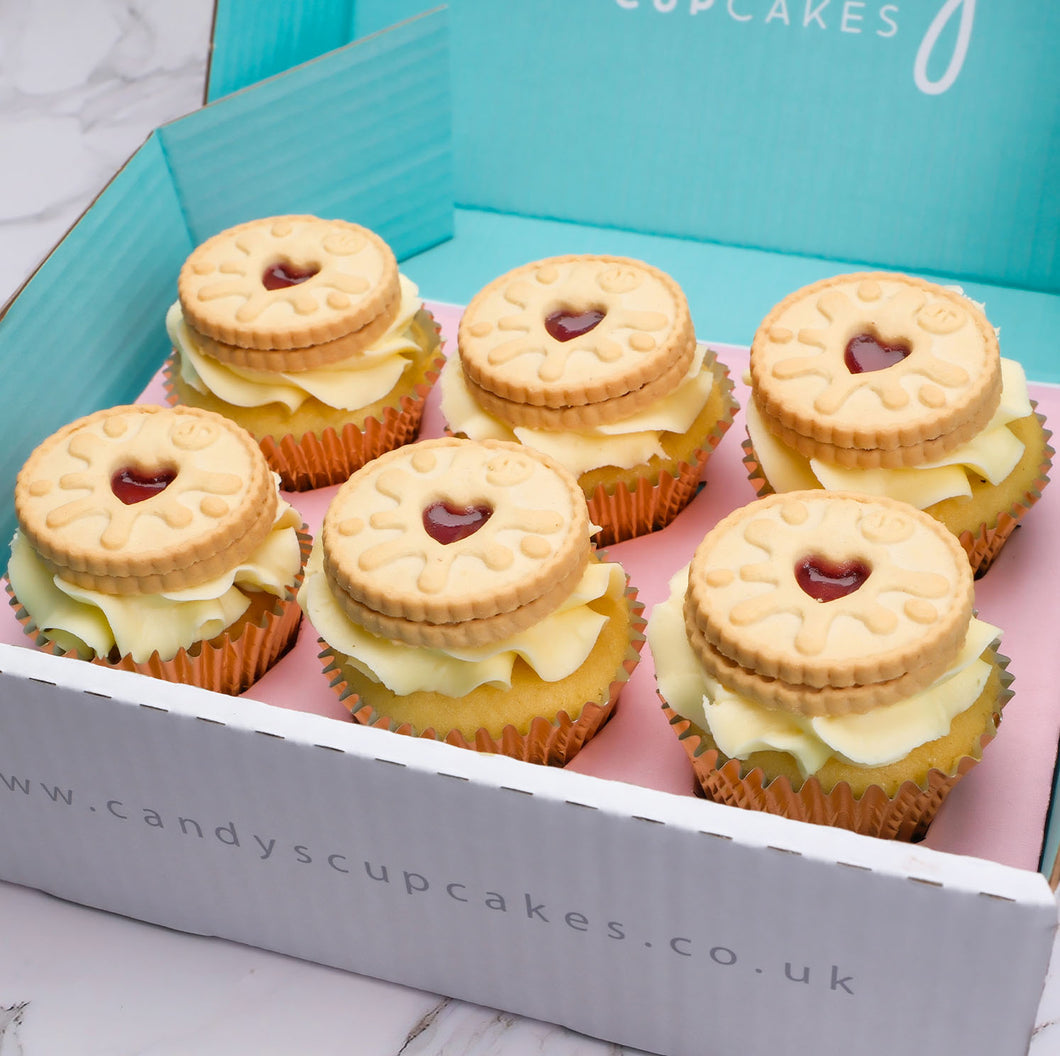 Jammie Dodger Cupcakes