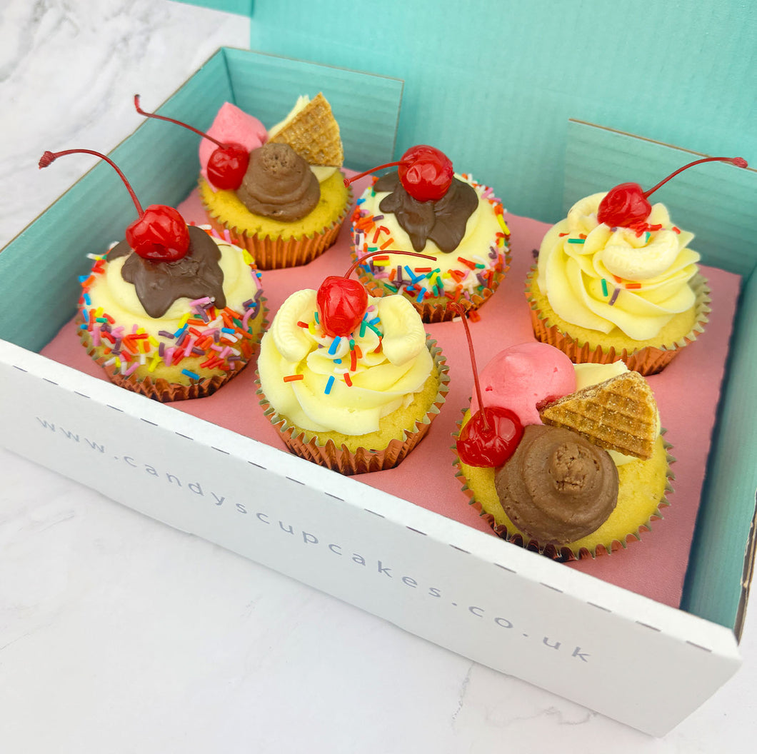 Lazy Sundae Cupcakes