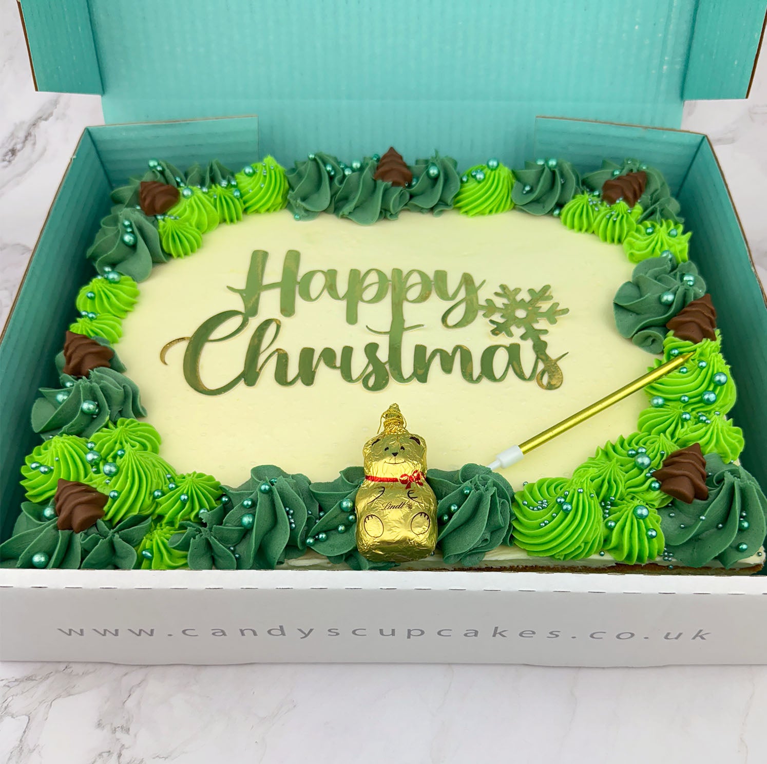 O Christmas Tree Cake Candy's Cupcakes