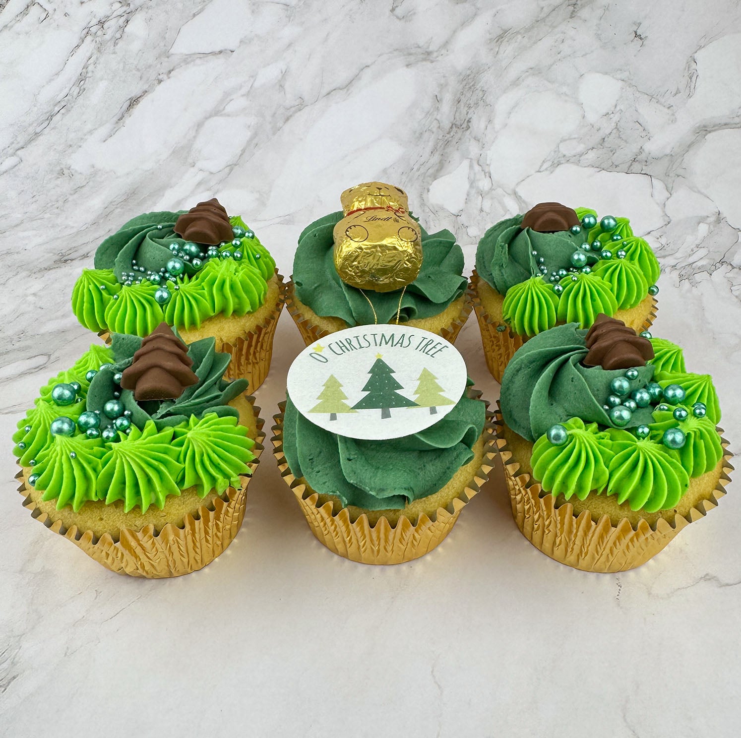 O Christmas Tree Cake Candy's Cupcakes