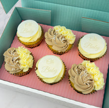 Load image into Gallery viewer, Oh Baby - Baby Shower Cupcakes (Personalised)
