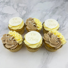 Load image into Gallery viewer, Oh Baby - Baby Shower Cupcakes (Personalised)