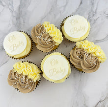Load image into Gallery viewer, Oh Baby - Baby Shower Cupcakes (Personalised)
