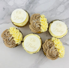 Load image into Gallery viewer, Oh Baby - Baby Shower Cupcakes (Personalised)