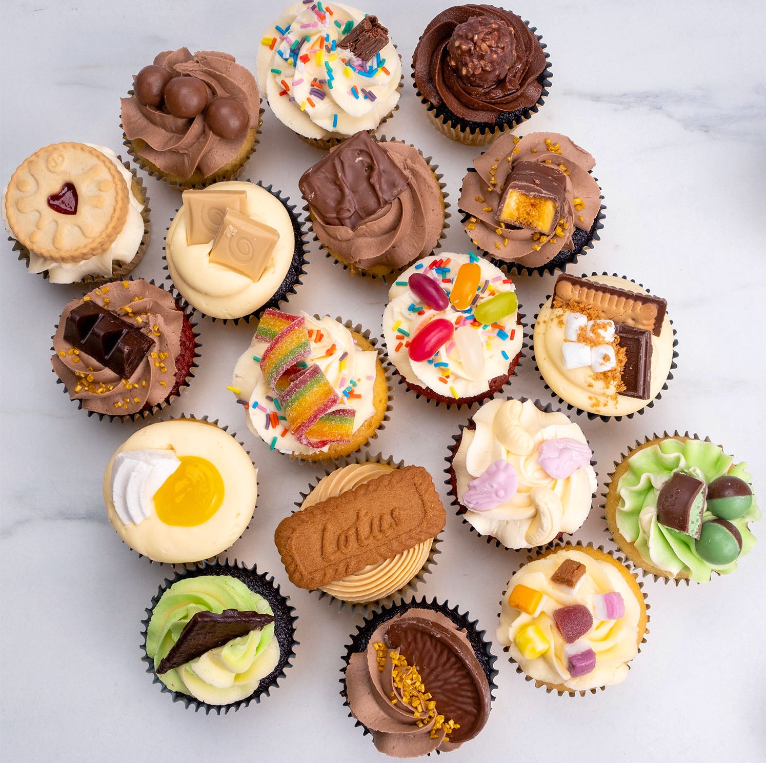 Famiglia Cupcake Picks 24 Pezzi – Decorazioni Per Dolci E Festa