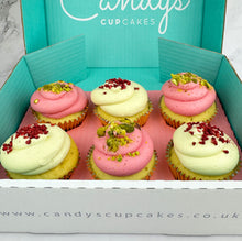 Load image into Gallery viewer, Raspberry &amp; Pistachio Cupcakes (Flavour of the Month)