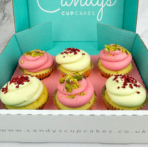 Raspberry & Pistachio Cupcakes (Flavour of the Month)