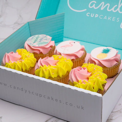 Tropical Flamingo Cupcakes