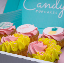 Load image into Gallery viewer, Tropical Flamingo Cupcakes