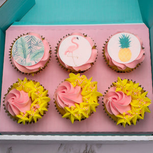 Tropical Flamingo Cupcakes
