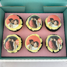 Load image into Gallery viewer, Valentine's Double Photo Upload Cupcakes