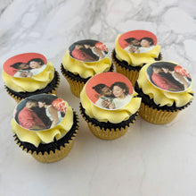 Load image into Gallery viewer, Valentine's Double Photo Upload Cupcakes