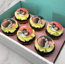 Load image into Gallery viewer, Valentine's Double Photo Upload Cupcakes