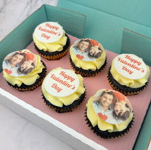 Load image into Gallery viewer, Valentine's Photo Upload Cupcakes