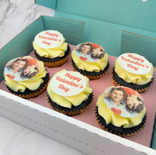 Load image into Gallery viewer, Valentine's Photo Upload Cupcakes