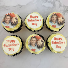 Load image into Gallery viewer, Valentine's Photo Upload Cupcakes
