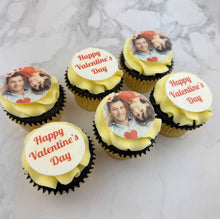 Load image into Gallery viewer, Valentine's Photo Upload Cupcakes