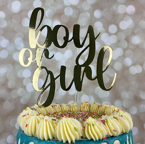 Boy or Girl Cake Topper