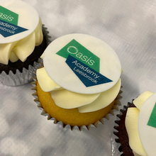 Load image into Gallery viewer, Fully Branded Logo Cupcakes (Gluten-Free)