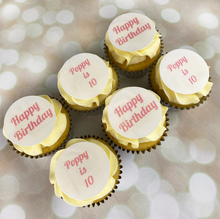 Load image into Gallery viewer, Double Personalised Cupcakes