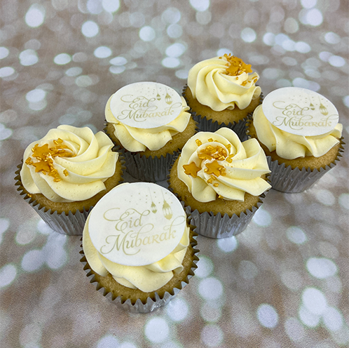 Golden Eid Cupcakes