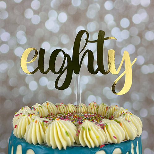 Eighty Cake Topper
