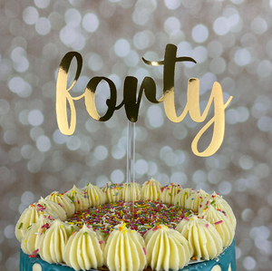 Forty Cake Topper