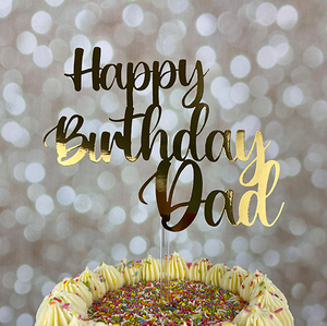 Happy Birthday Dad Cake Topper