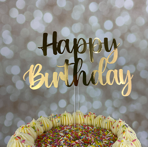 Happy Birthday Cake Topper
