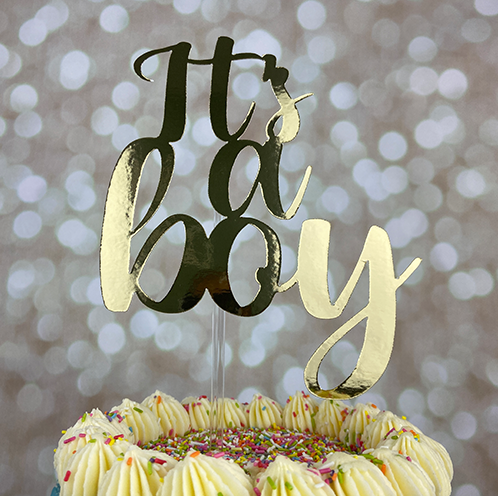 It's A Boy Cake Topper