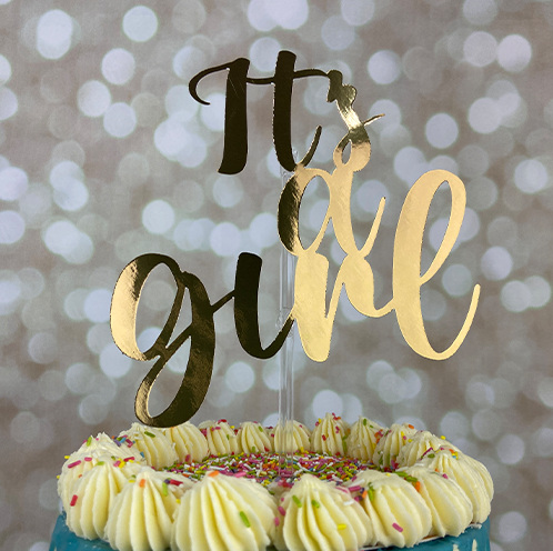 It's A Girl Cake Topper