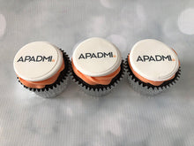 Load image into Gallery viewer, Fully Branded Logo Cupcakes (Vegan)