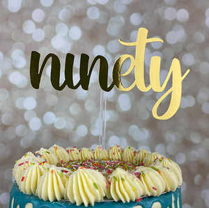 Ninety Cake Topper