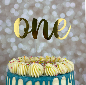 One Cake Topper