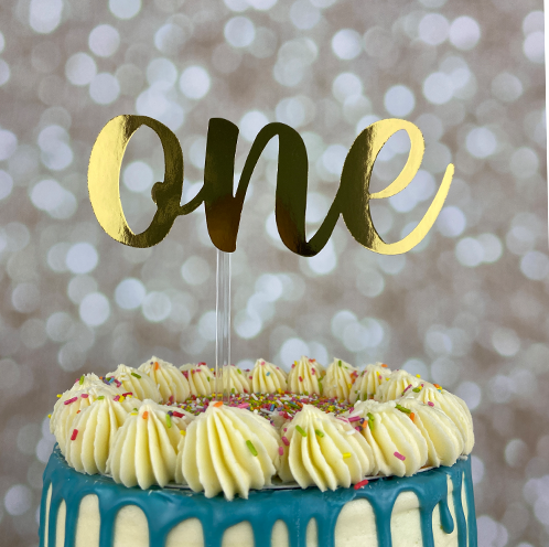 One Cake Topper