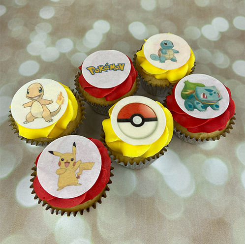 Pokemon Cake Topper edible Birthday Cupcake Decorations (12)